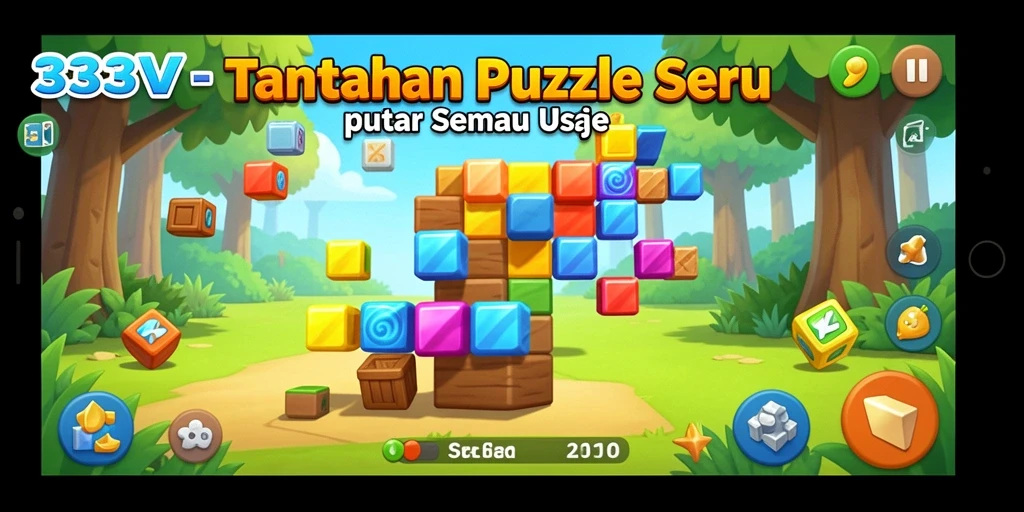 Tampilan gameplay Puzzle yang seru dan menantang.
