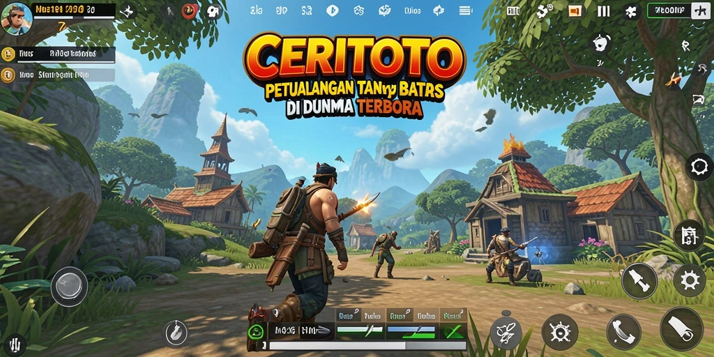 Tampilan menawan dari gameplay Open World CERITOTO yang imersif.