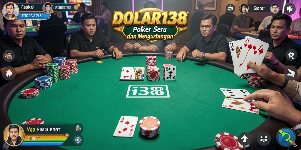 Tampilan seru dalam permainan Poker di DOLAR138.