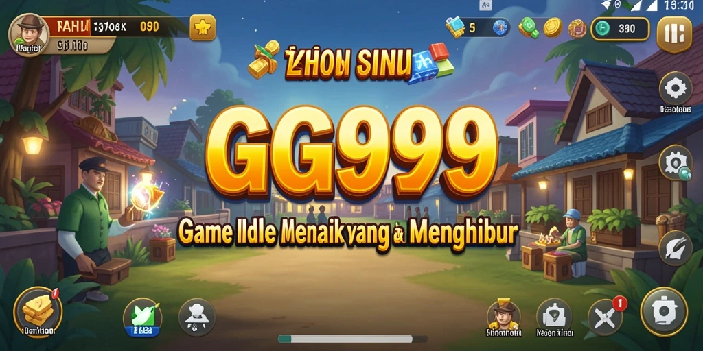 Tampilan screenshot utama GG999 yang menunjukkan gameplay Idle yang menarik.
