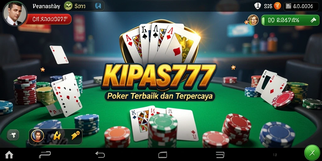 Tampilan gameplay Poker yang menarik dan seru di KIPAS777.