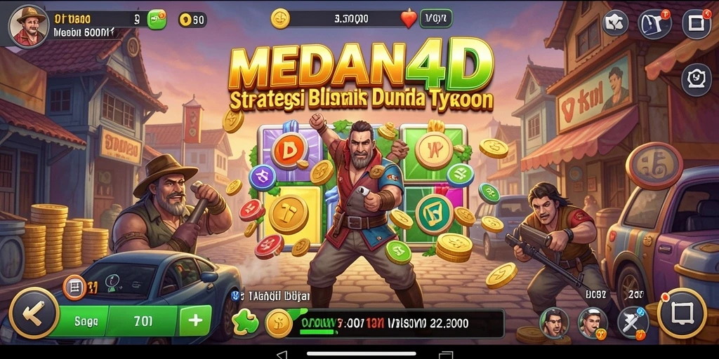 Tampilan gameplay <strong>MEDAN4D</strong> yang menarik dan penuh strategi Tycoon.