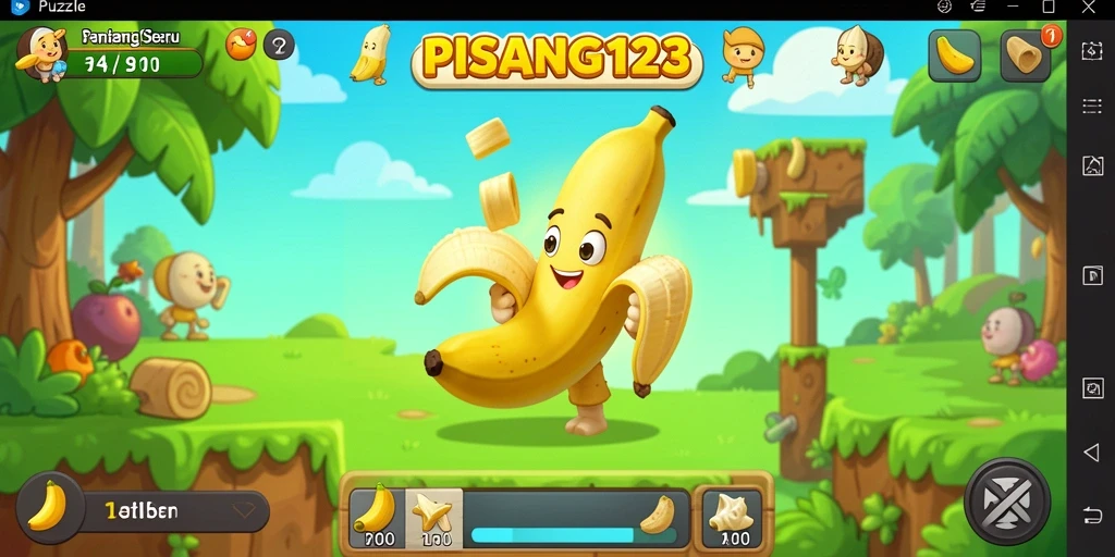 Tampilan menarik dari gameplay PISANG123 dengan level puzzle yang seru.
