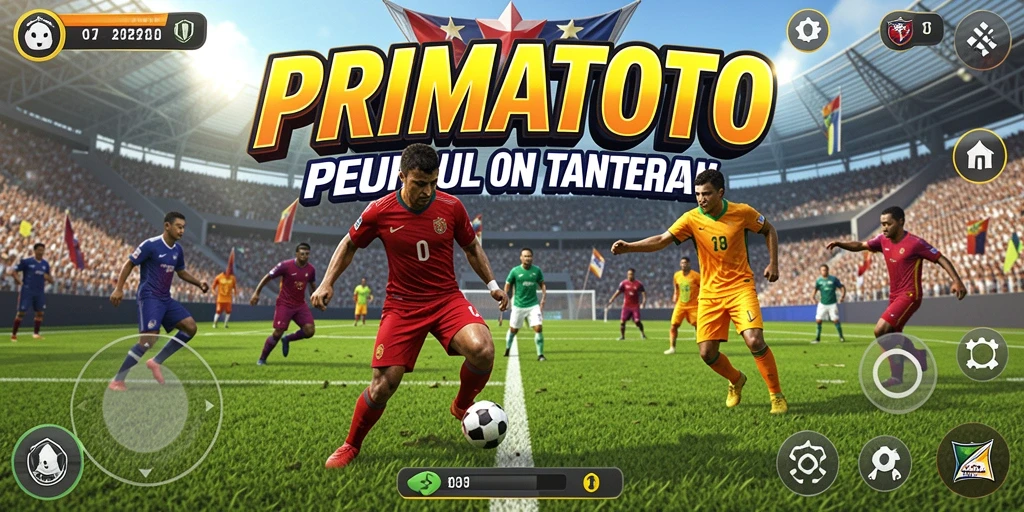 Screenshot gameplay PRIMATOTO yang menampilkan aksi olahraga seru.