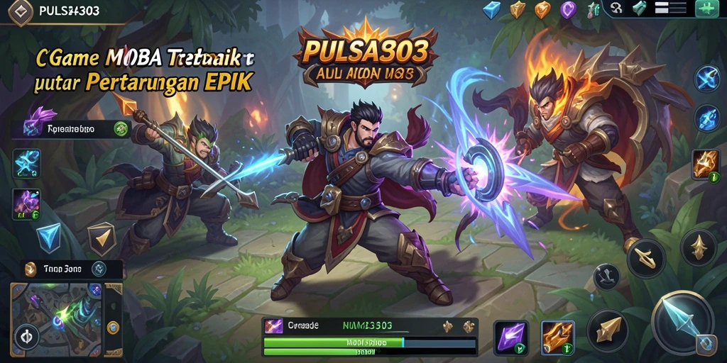 Tampilan gameplay seru dari PULSA303 yang menampilkan pertarungan epik.