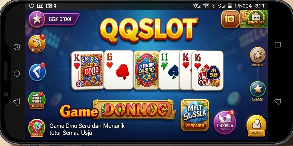 Screenshot gameplay QQSLOT menampilkan keseruan saat bermain domino.