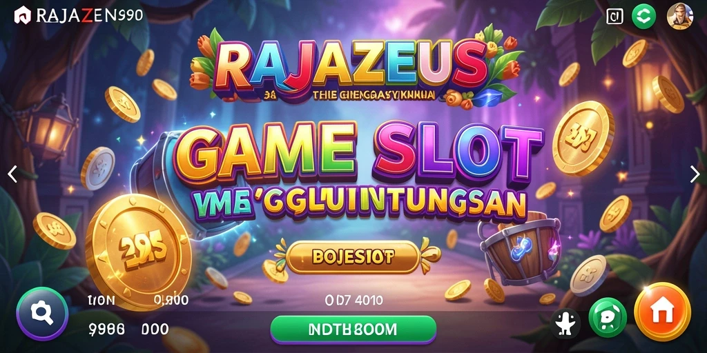 Screenshot gameplay RAJAZEUS menampilkan fitur Slot yang menarik.